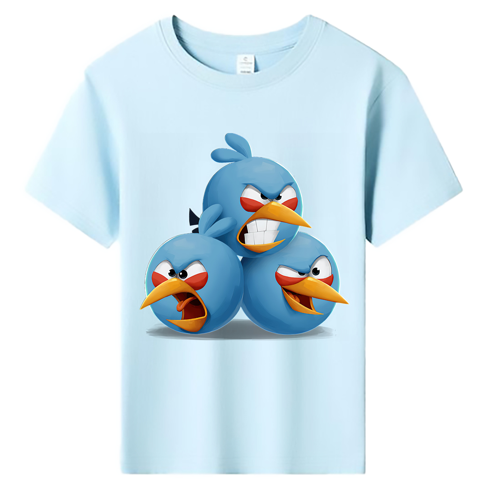 （画像用） Angry Birds アングリーバード 綿100％キッズTシャツ（フロントプリント）